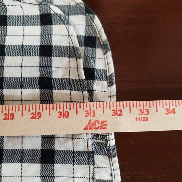 Duluth Womens Crosscut Wicking Flannel Shirt Size XL Black White Pockets Chore - Picture 10 of 10